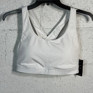 Ideology Plus Size Medium Impact Sports Bra, White 1X
